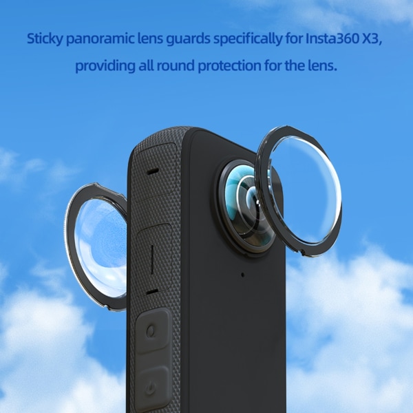 Linsskyddsskydd för Insta360 X3 Cover Anti - anti-scratch för Insta360 ONE X3 panoramakameror