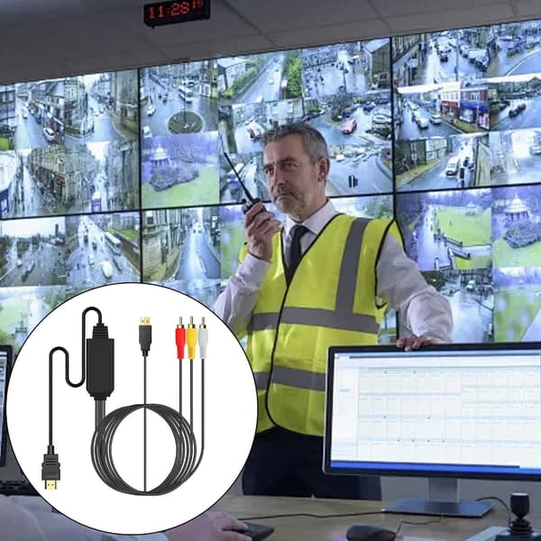 Avs til Hdmis Adaptere Video Lyd Konverter Kabel Stik og Spil NTSC Format