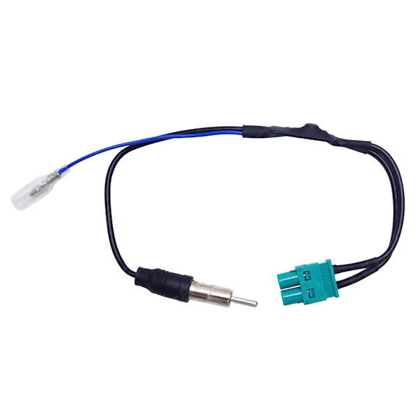 Dubbel FAKRA RF Radioantennadapter med förstärkare för RNS510/RCD510/310/Golf