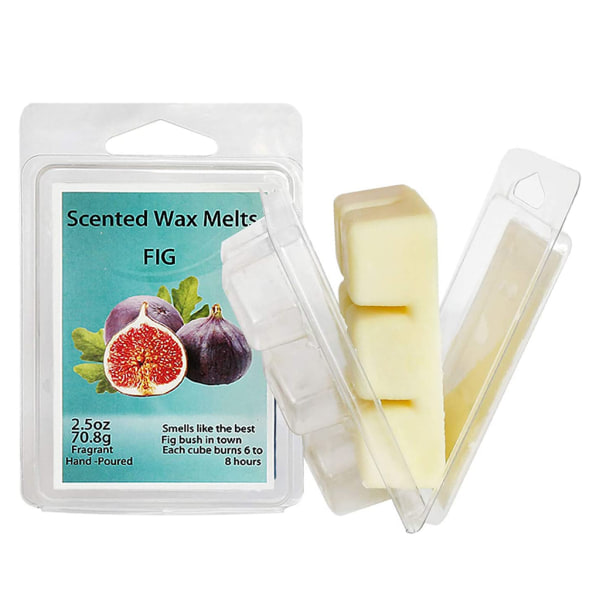 Scented Wax Melts - Set med 8 olika vaxvärmare kuber/tårtor - Jasminros Bergamott Fikon Vanilj Citron Spring Lavendel