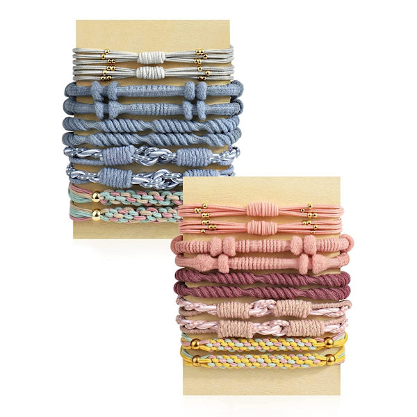 20 stk. Boho Armbånd Hårelastikker Boho Hårelastikker Elastiske Hårelastikker Armbånd Hestehaleholder Armbånd Scrunchie Elastikker