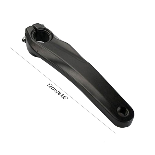 220 mm aluminiumlegering cykelvev för Shimano ihålig vänsterarm M4050 M590 M610 Slx Xt för Xtr set Black