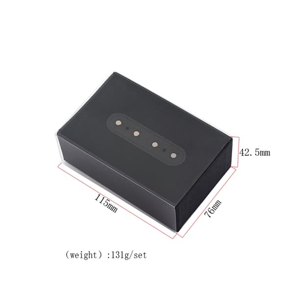 Alnico 8 Single Coil Pickuper Elgitarr Pickuper 4 Strings Guitar Neck Middle Bridge Pickups Skruvar Tillbehör Kit