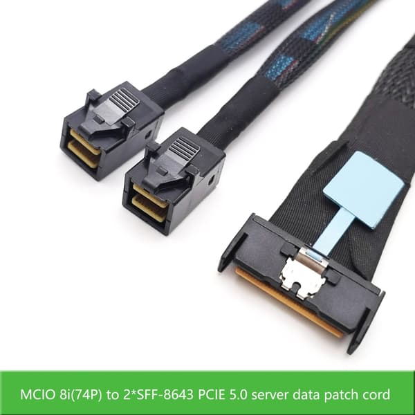Server 8i 74PSlimline till SFF-8643 2-kontakt Höghastighetsdatakabel