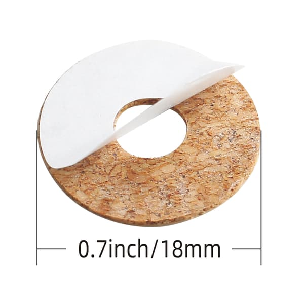 20 st diameter 18 mm standard gitarrplektrum korkgrepptejp kork halkfria greppkorkar