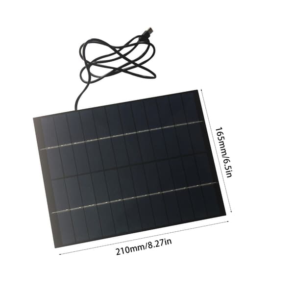 6W 12V solcellepanel for rask batterilading, solcelledrevet gatelys