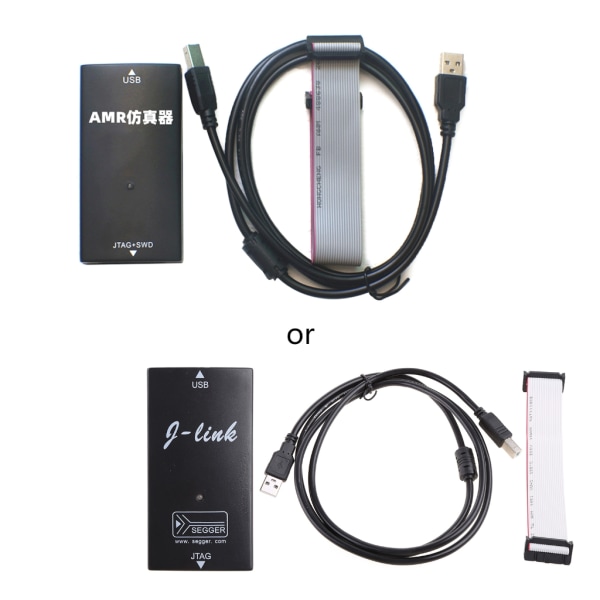Professionell V8 Debugger Arm Emulator Downloader USB Charge Programmeringsenhet Elektroniska komponenter Enkel användning