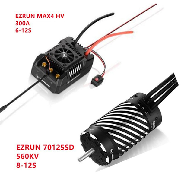 Vedenpitävä sähköinen nopeudensäädin 1/5 kauko-ohjattavaan malliin 70125 560KV Multicolor Combination model
