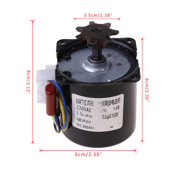 Egg Inkubator Motor Synkronmotor for Kyllinger Ender Gås Egg Klekking