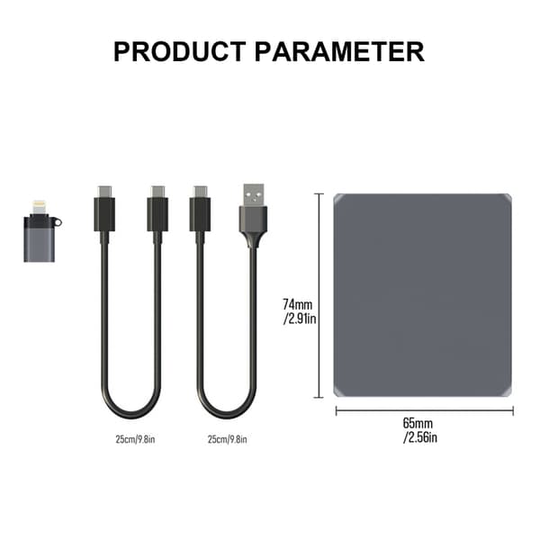 Højhastigheds 3 i 1 kortlæser USB 3.2 CFA SD4.0 TF4.0 til bærbar desktop