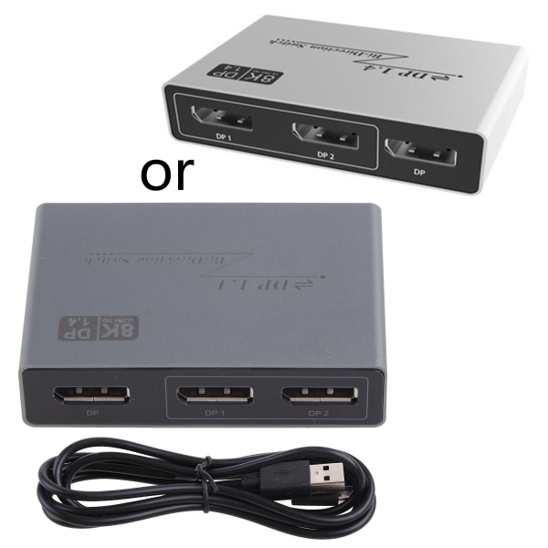 Tvåvägs HDMI-1.4-kompatibel switch 2 in 1 ut Två datorer delar en switchbox