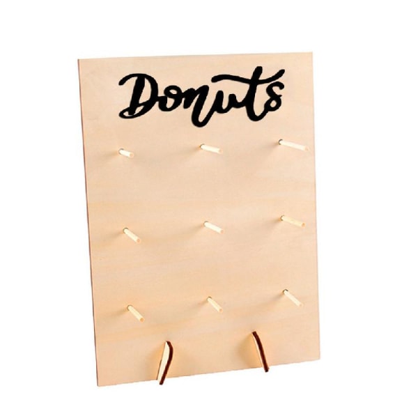 Donut Display Stativ, Donut Rack, Donuts Dekorativ Vegghylle, Donut Stativ, Donuts Treholder, Donut Holder Rack