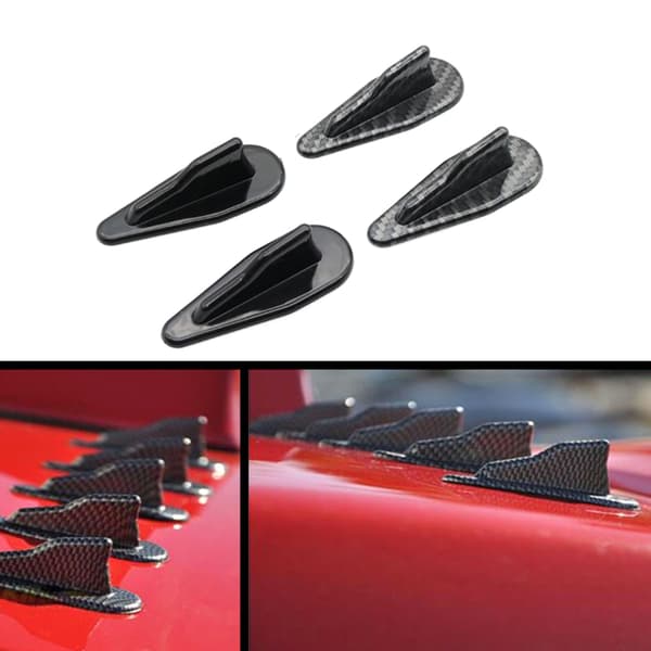 Universal bil takvinge hajfen spoiler diffusor plast takdekorationer Carbon pattern