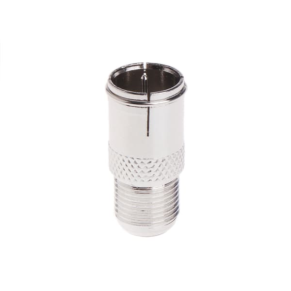 10 stk. Quick Fit F-konnektor hanstik til hunadapter - Push On RF koaksial