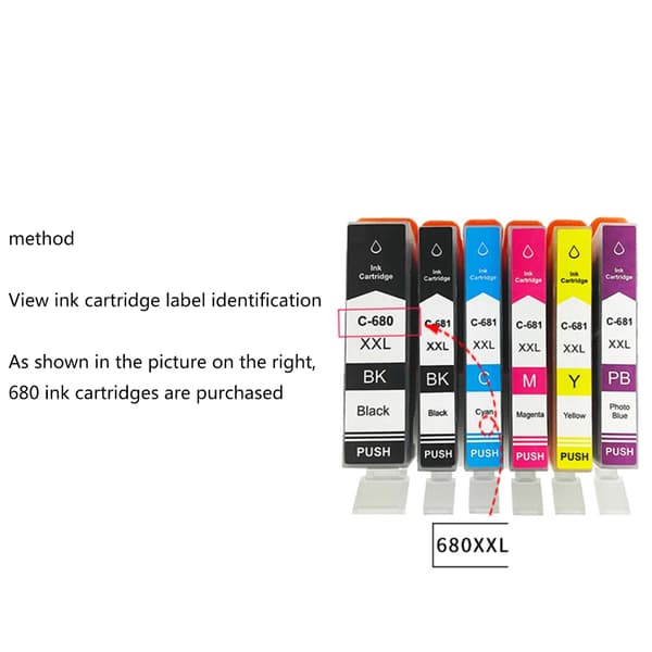 PGI 680 CLI 681 blekkpatroner erstatning for PIXMA blekkpatron