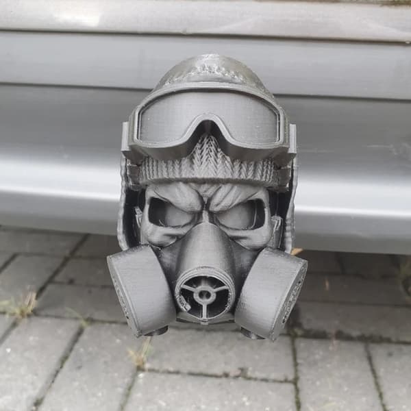 Dragkroksskydd Dragkrok Skydd Gasmask Släpvagnsskydd Silver