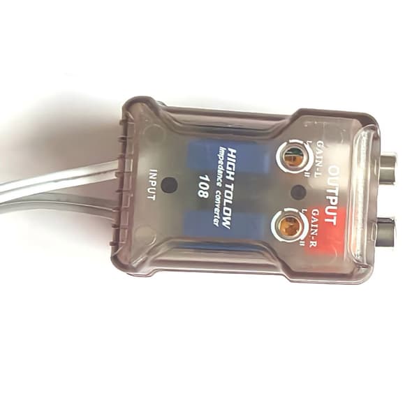 Bilsignaladapter för högtalare med 12V start för subwooferförstärkare