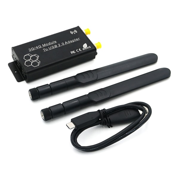 Bärbar antenn NGFF för M.2 till USB 2.0 adapterkonverterare med SIM-kortplats för WWAN/LTE/4G-modul Stabil signal
