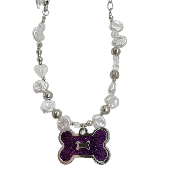 Mode Benhalsband Hänge Smycken Choker Nyckelbenskedja Punk Oregelbundna Pärlor Halsband Uttalande Smycken