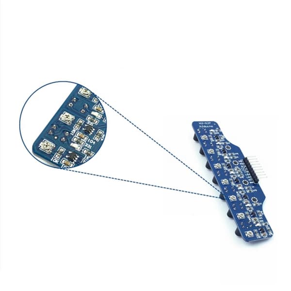 7-veis digital linjefølgingssensormodul for STEM-utdanning og robotikk