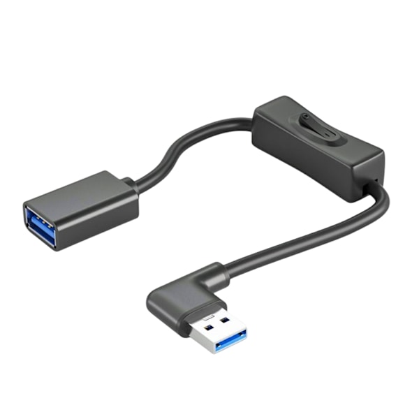 USB3.0 Förlängningskabel för USB-enheter Dataöverföring & Laddningskabel med PÅ AV-knapp Snabbare Dataöverföring Kabel Förlängare