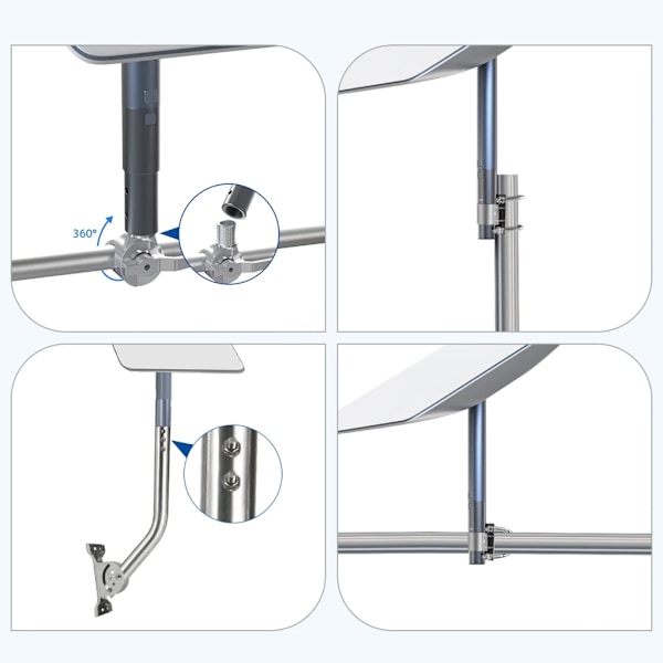Monteringsadapter for V2 rektangulær Starlink satellittantenne