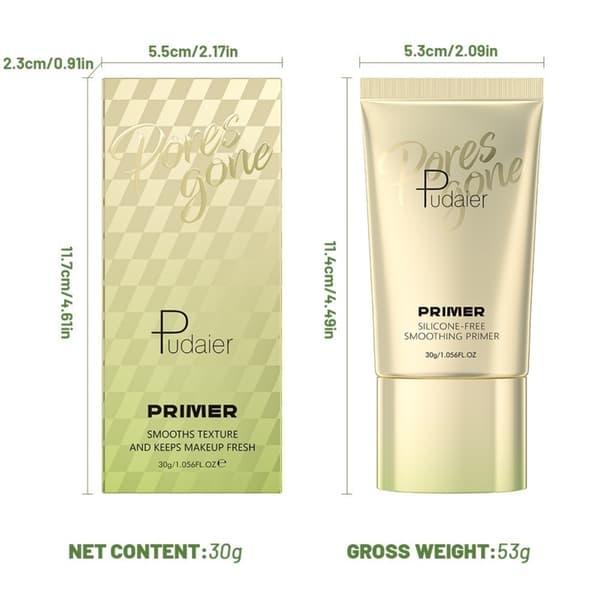 Åndbar Jelly Face Primer til Shine Control Hud Perfekt Makeup Vedhæftning