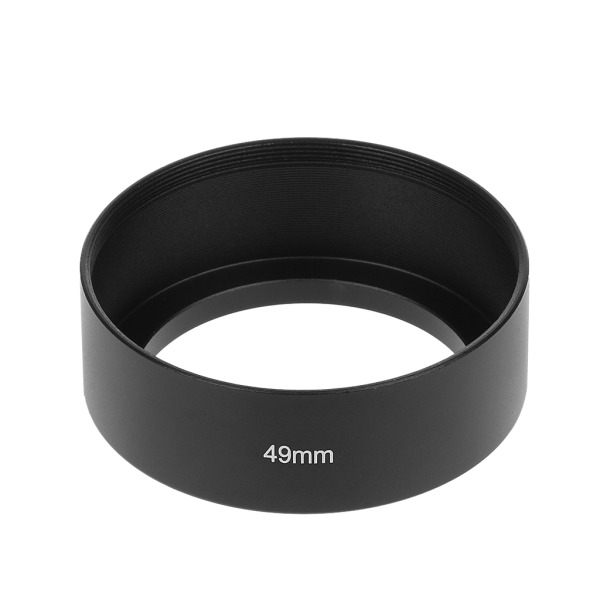 Universal 49 mm lång för Focus Inskruvningsfäste för motljusskydd för DSLR SLR-kamera