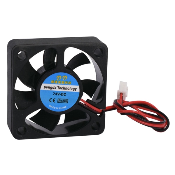 5015 5V 12V 24V Kjøleturbo Vifte Børsteløs for DC Kjøler Blåser Svart Høyhastighetsvifte For 3D-print Hotend Ekstruder