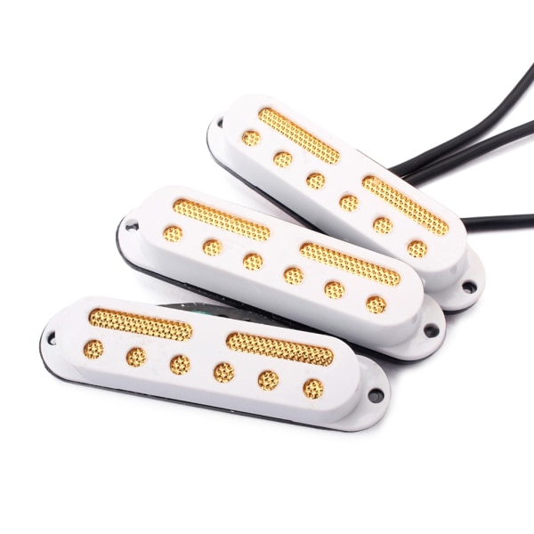 Humbucker Gitarr Pickup Gitarr Hot Rail Pickup Dubbelspolar 4 trådar Humbucker Neck Pickuper för Stratocaster Gitarrdelar