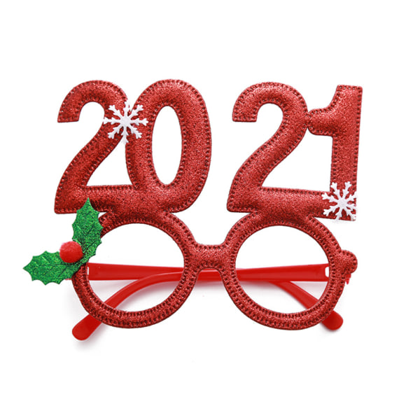 1-pack julglasögonuppsättningar Kreativa roliga glasögonbågar Juldräktglasögon för julfest & helgdag Favoro null - 52502