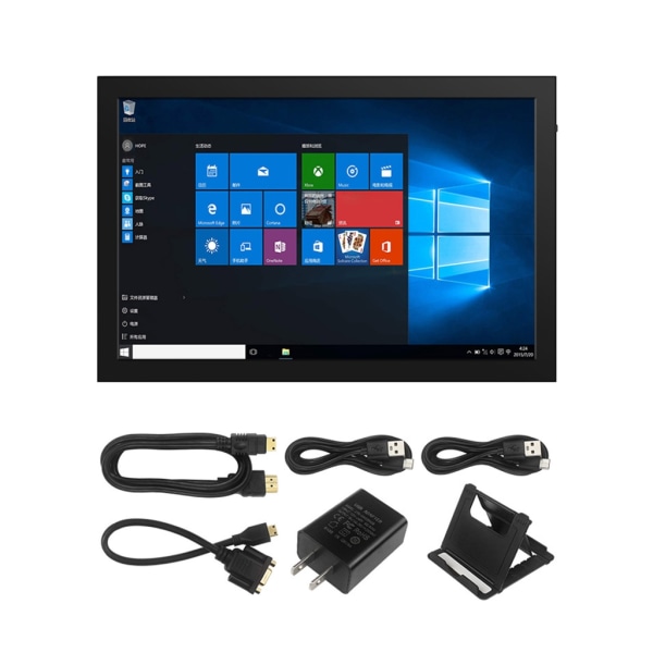 10,1 tums IPS LCD-skärm med pekskärm, valfritt läderstativ för Raspberry Pi 4B/3B+, verklighetstrogna färger 1280X800