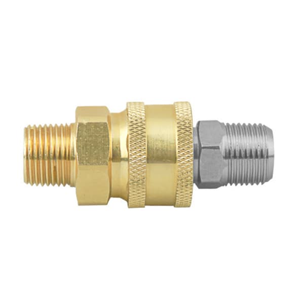 2 stk. spændeskive trykvasker fittings rustfrit stål 3/8 tommer han NPT stik