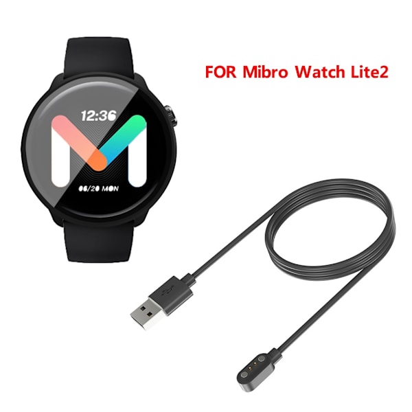 Laddare Power Hållbar Lämplig för Watch Lite 2 Magnetisk USB Snabbladdningskabel Dockningsfäste Smartwatch Station 100cm