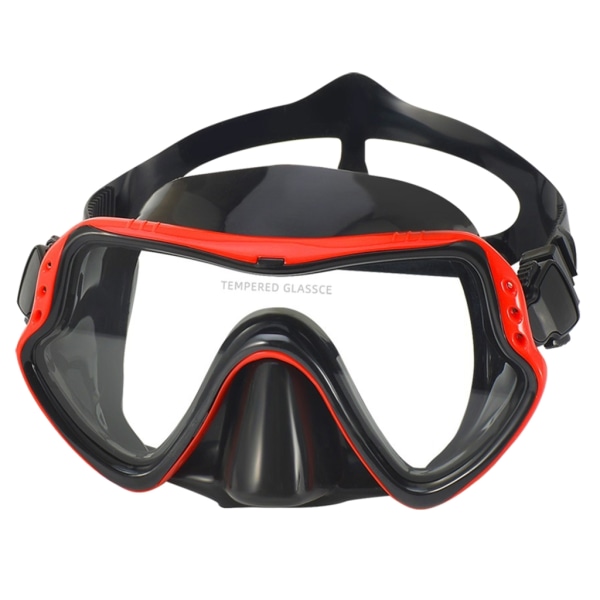 Dykmask Simglasögon Bekväm silikonkjol Snorkelmask för vuxna Simning Snorkling Lätt att använda Yellow frame black