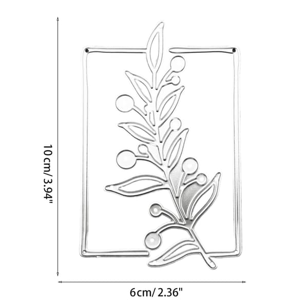 Metallstansar Kolstål Stenciler Växter Skärformar för DIY Scrapbooking