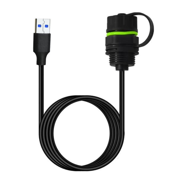 Vanntett USB3.0 Panelmonteringskabeladapter 5Gbps Høyhastighets Industriell Bruk