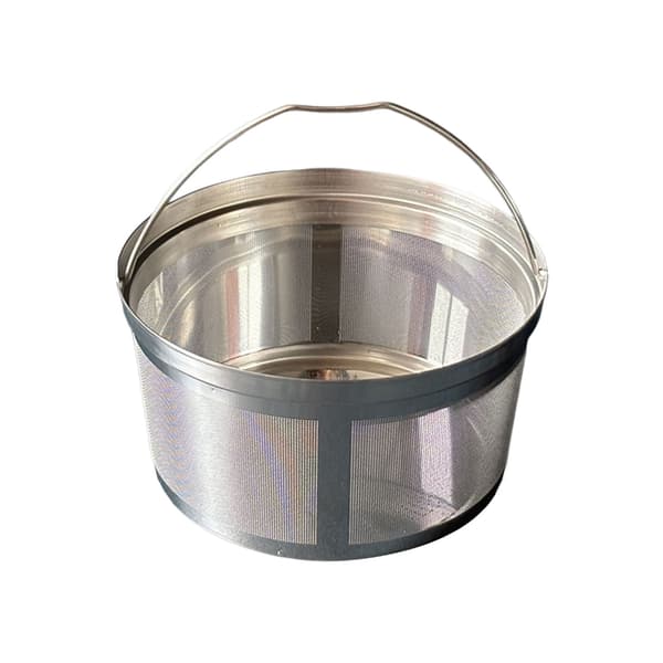 Holdbar 304 rustfrit stål kaffefilterkurv til espressomaskiner Serves 6
