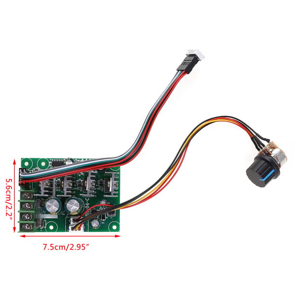 30A for DC 6-60V PWM Motorhastighetskontrollerkort Dimmer Strømregulator+Display