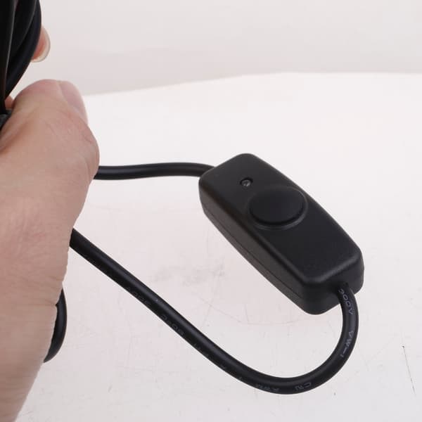 USB Forlængerledning Han til Hun Kabel Strømkabel med Knapstyring