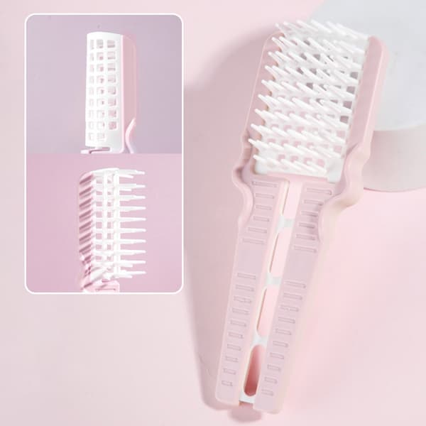 Krølledefinerende børste, ventileret hårbørste til udfiltring og styling, krøllehårbørste