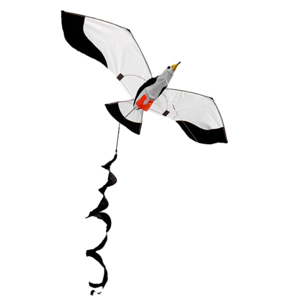 3D Sea Gull Kite för Delta Kite för med 100 M enkellinje för barn 6+ Strand för lek Favor Party Outdoor Sport Easy Fly fo