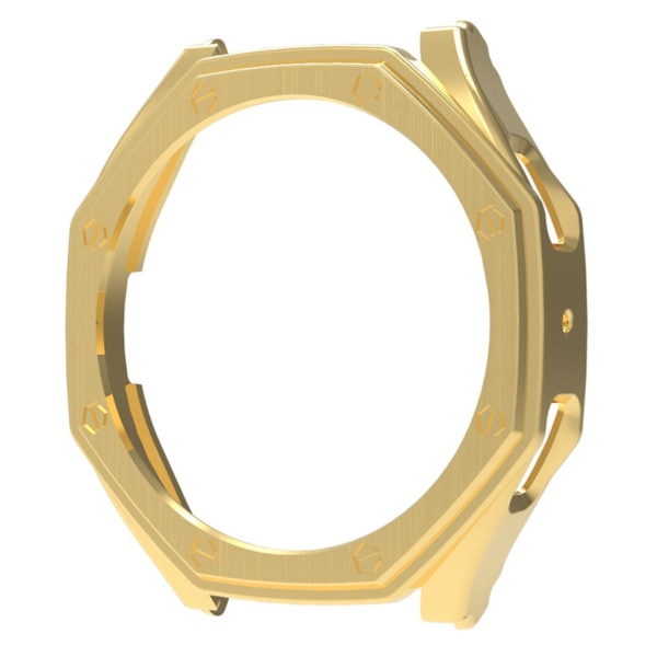 Smartwatch Case PC Vattentätt skydd Stötsäkert hölje Hard Sleeve Ram Bumper Shell för Watch 6 40mm 44mm Gold 44mm