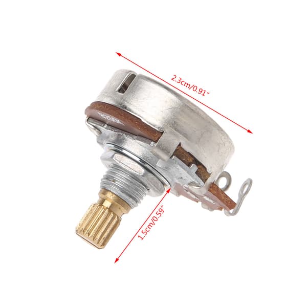 B250K Potentiometer Splined Pot Elgitarr Bas Effektförstärkare Ton Volym Del