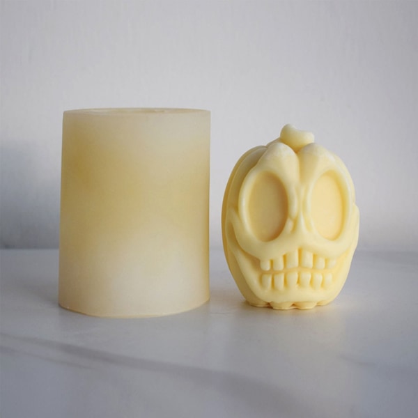 Form för pumpor huvudljus Unik aromterapi Gipsprydnad Form Halloween ögonpumpor Form B