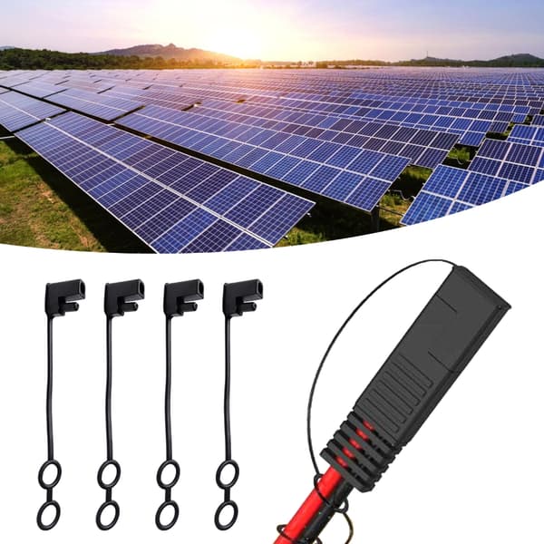 4 stk. SAE vandtæt dæksel SAE adapterkabel strøm solcelle bilstik