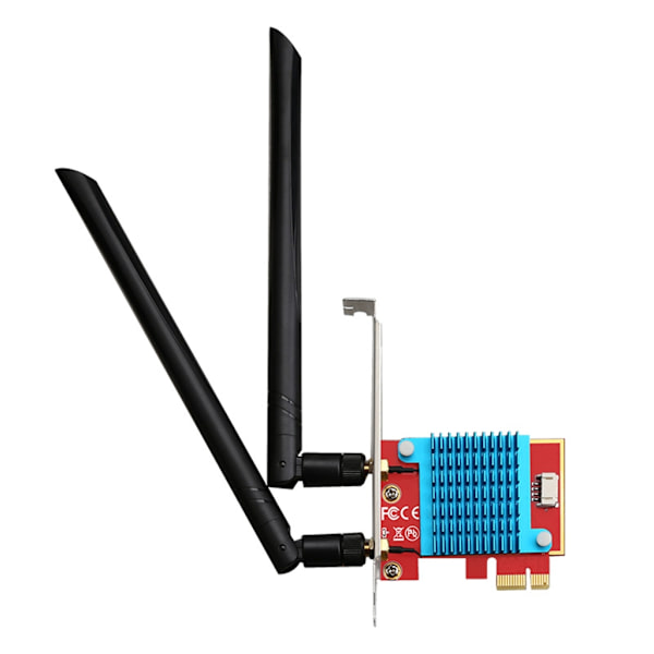 PCIe-1X til M.2 NGFF-Ekey til Bærbar PC WIFI Adapter med Dobbelt 5DBI Antenne Bluetooth-kompatibel Trådløs Konverter