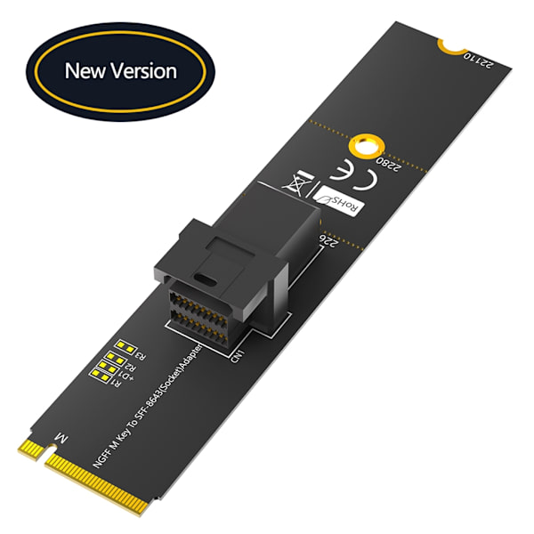 M.2 M Key til SFF8643 Udvidelseskort Harddisk Adapterkort til PC