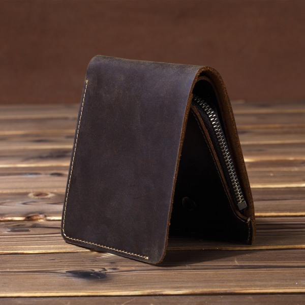 Business Bifold Wallet Herr äkta läder kreditkortshållare för Case Purs