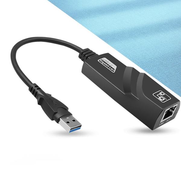 Ethernet Adapter Dock för dator USB 3.0 Ethernet Adapter till RJ45 Lan 10/100/1000Mbps nätverksadapter